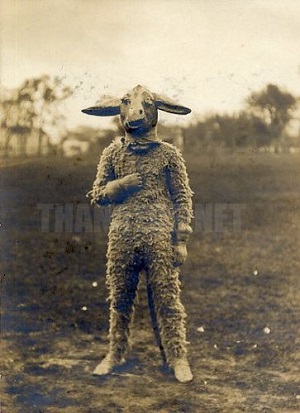 sheep man circa 1915