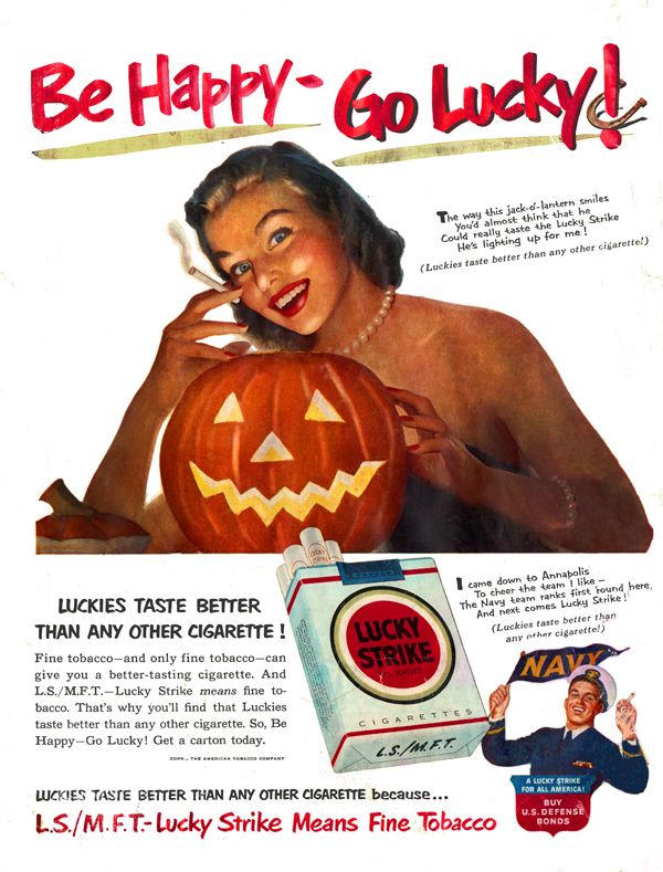 Throwback Thursdays: Vintage Halloween Cigarette Ads – Halloween Horror  Haiku